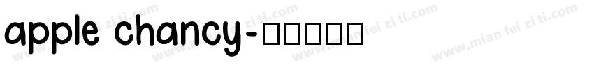 apple chancy字体转换